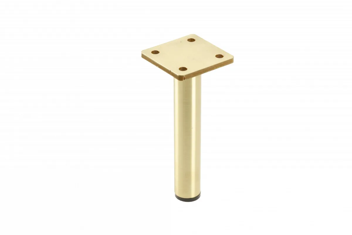Ножка мебельная RONDA Simple h-150мм, брашированное золото GTV, цвет золото брашированное