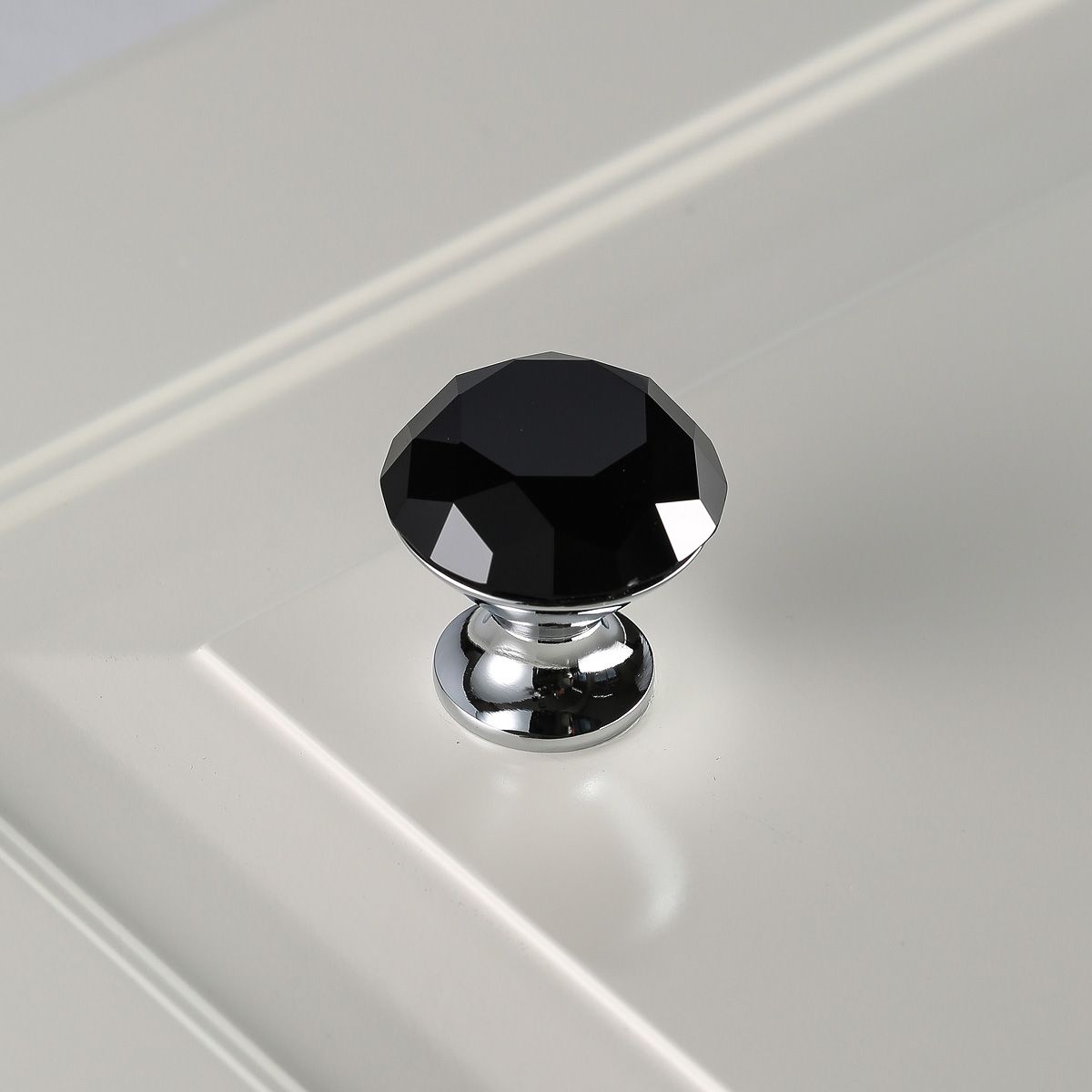 Ручка-кнопка GZ-CRPB30-A1 хром, черный кристалл GTV 7913 - фото 3