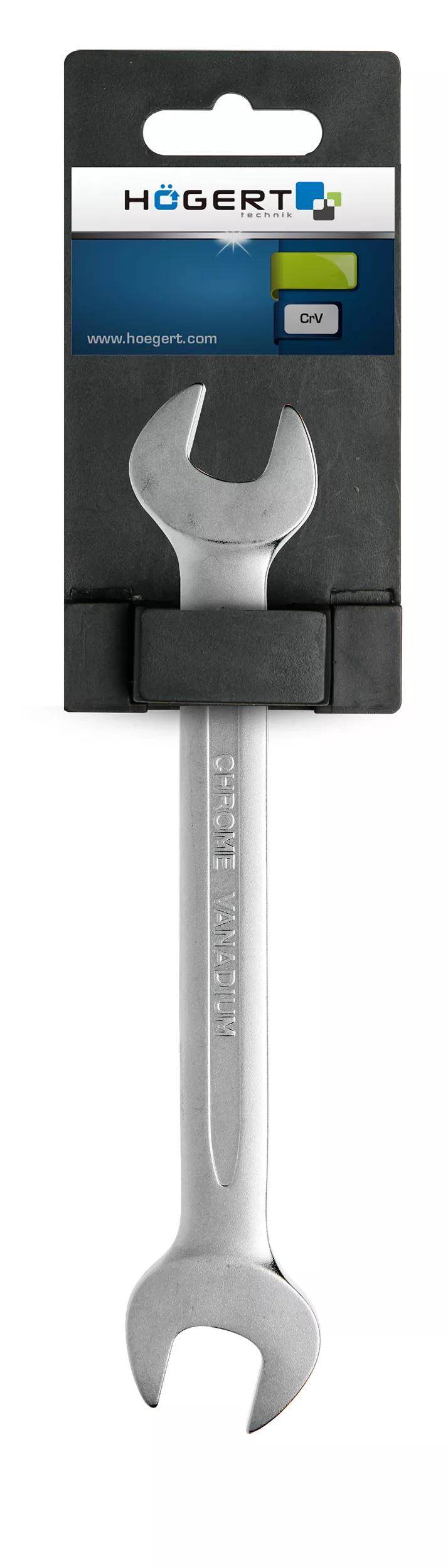 Ключ гаечный двухсторонний 14х15 мм, сталь CrV, DIN3110 Hoegert technik HT1W508 13791 - фото 2